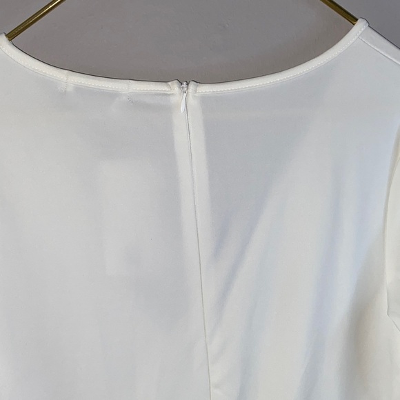 Chic Cream Asymmetrical Dress - Picture 7 of 10